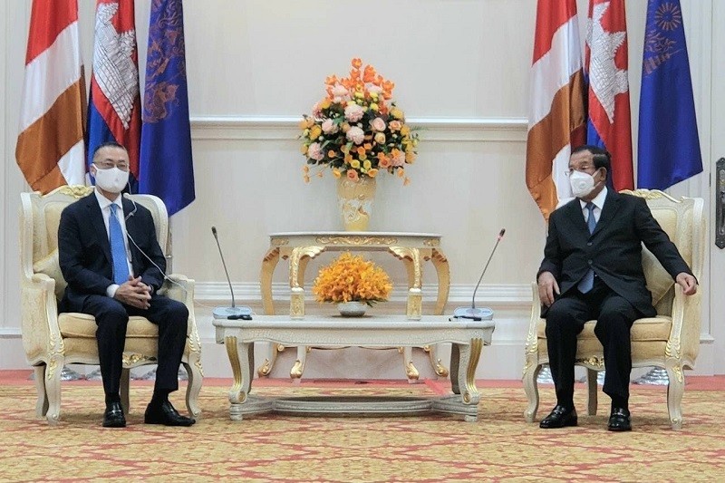 Ambassador Vu Quang Minh bids farewell to Cambodian PM